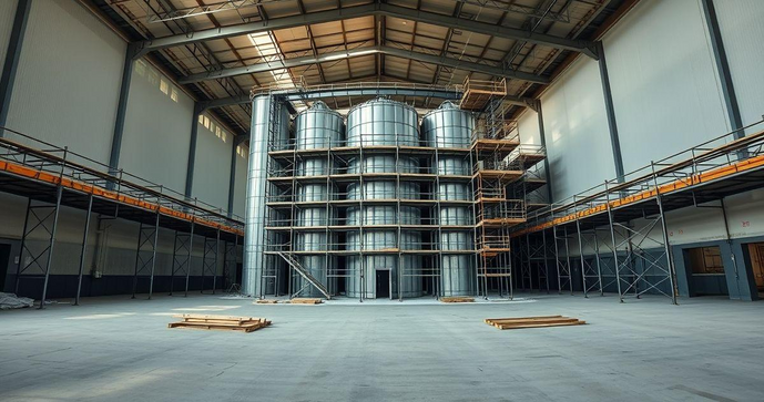 Projeto de Armazém Graneleiro: Como Planejar Estruturas Eficientes Projeto de Armazém Graneleiro: Como Planejar Estruturas Eficientes
